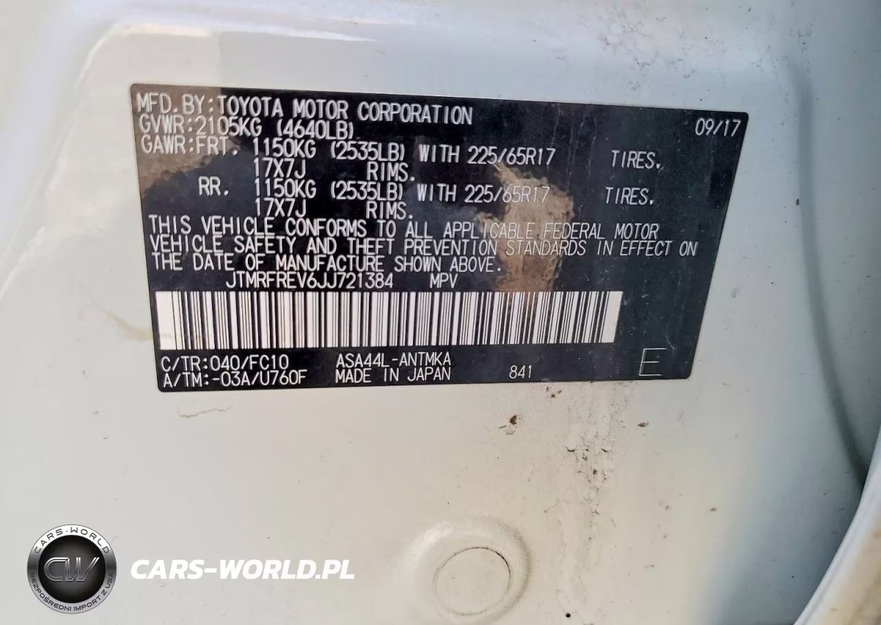 2018 Toyota Rav4 Xle VIN:JTMRFREV6JJ721384 - 13