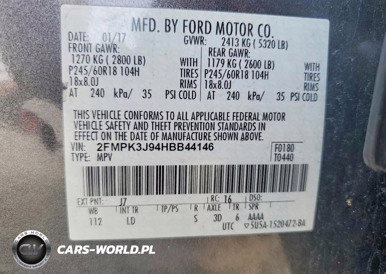2017 Ford Edge Sel VIN:2FMPK3J94HBB44146 - 13