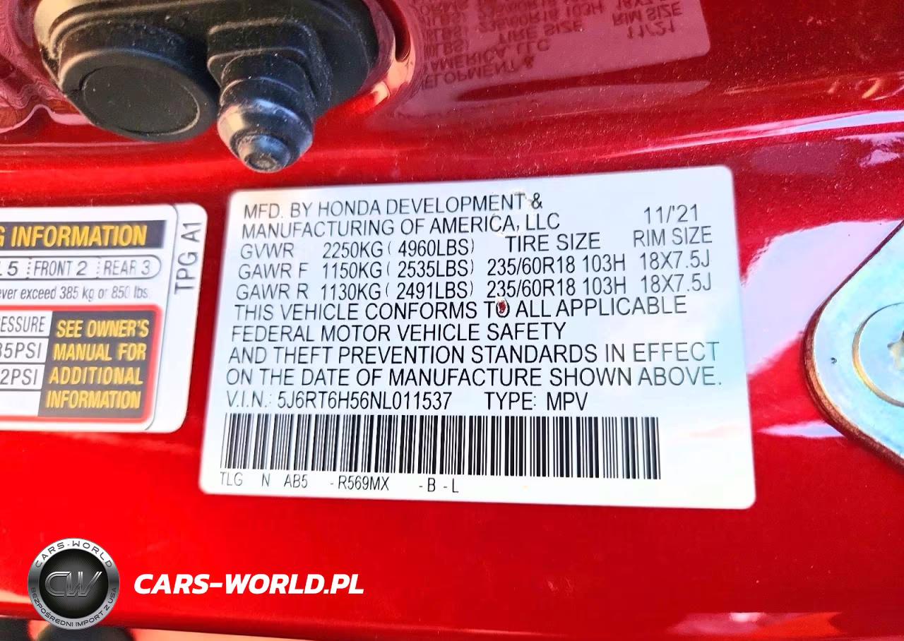 2025 Honda Cr-V Ex VIN:5J6RT6H56NL011537 - 12