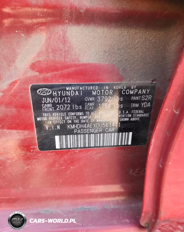 2013 Hyundai Elantra Limited VIN:KMHDH4AEXDU561411 - 13