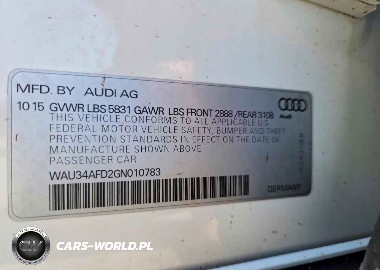 2016 Audi A8 L Quattro VIN:WAU34AFD2GN010783 - 12