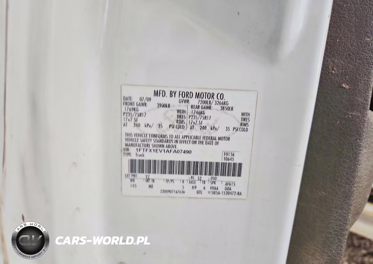 2010 Ford F150 Super Cab VIN:1FTFX1EV1AFA07490 - 12