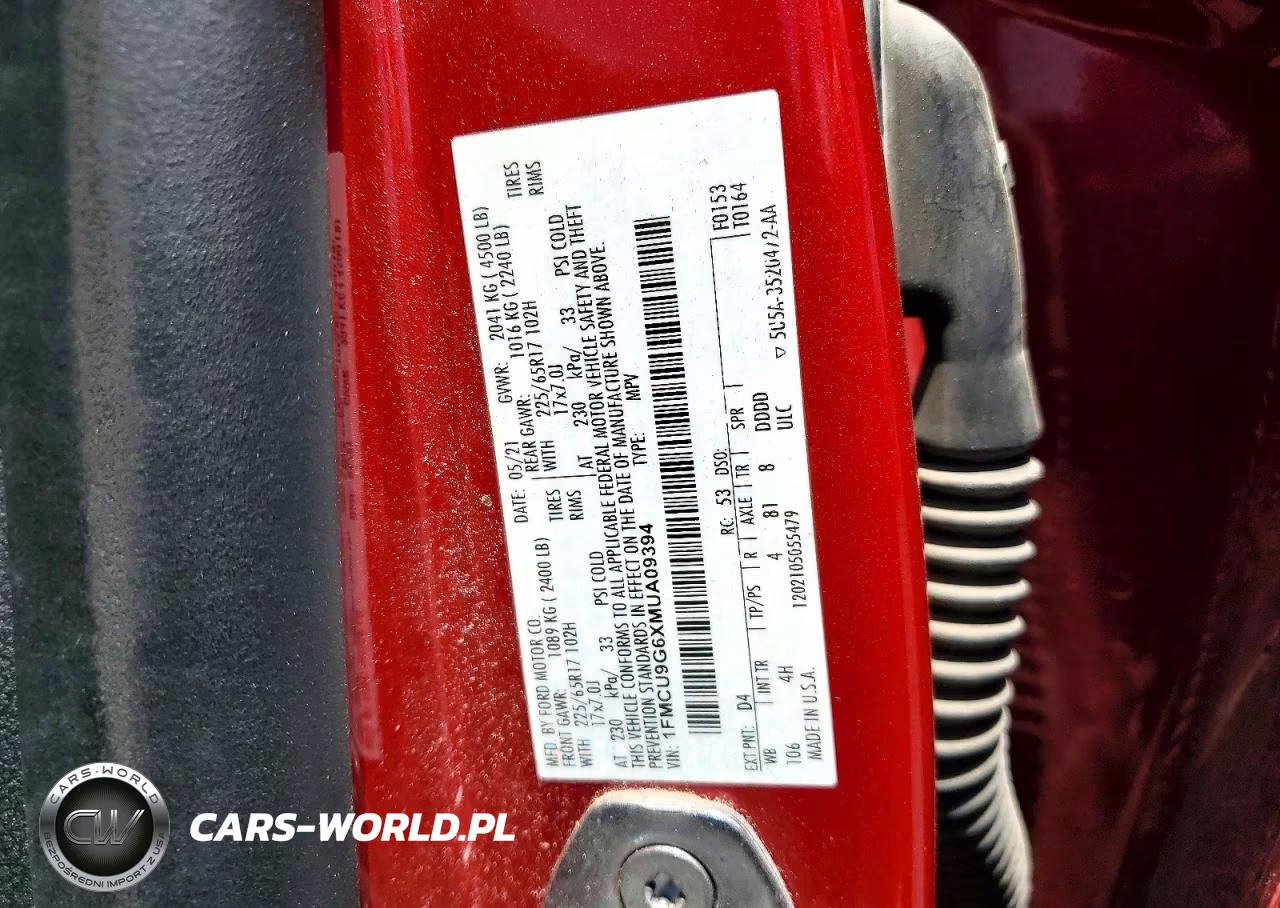 2021 Ford Escape Se VIN:1FMCU9G6XMUA09394 - 13