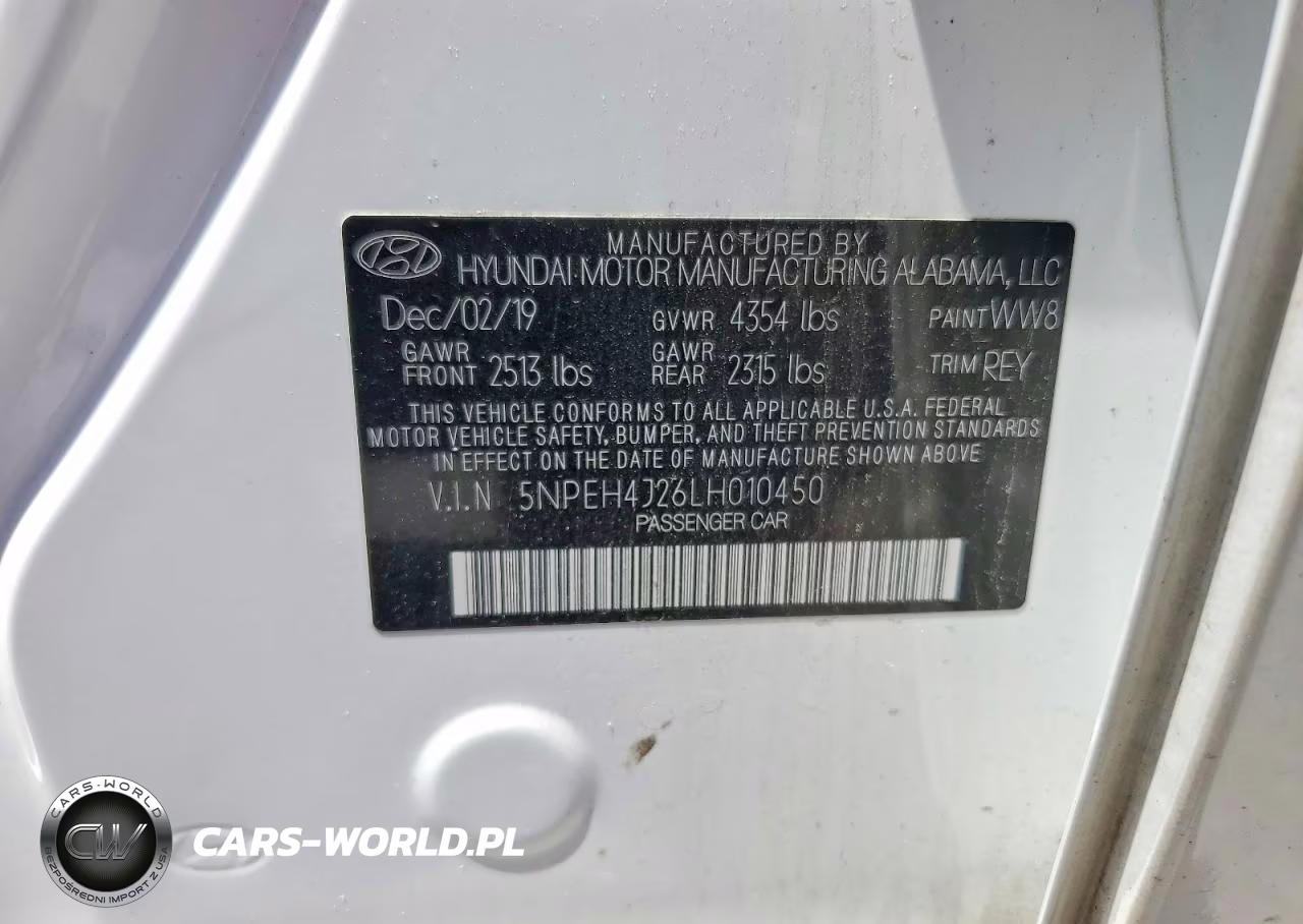 2020 Hyundai Sonata Limited VIN:5NPEH4J26LH010450 - 12
