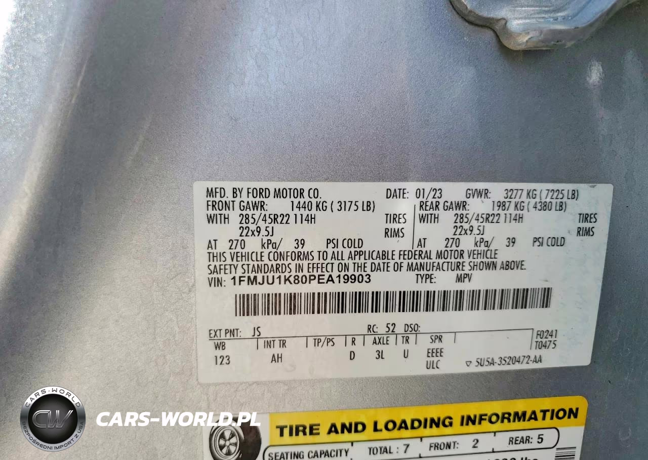 2023 Ford Expedition Limited VIN:1FMJU1K80PEA19903 - 13