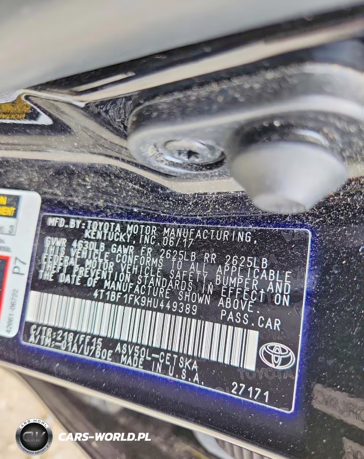 2017 Toyota Camry Se VIN:4T1BF1FK9HU449389 - 12