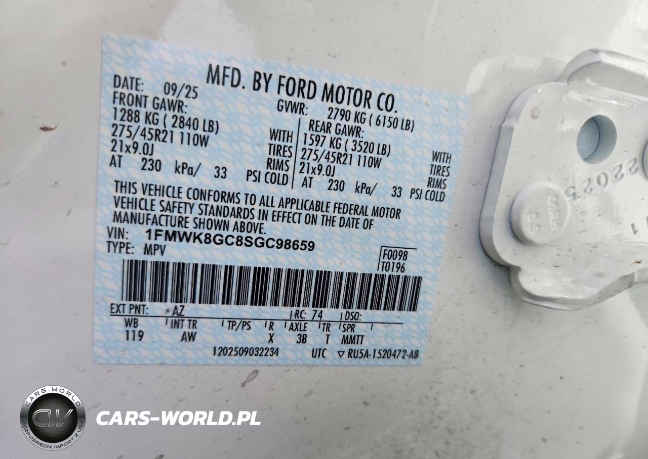 2025 Ford Explorer St VIN:1FMWK8GC8SGC98659 - 13