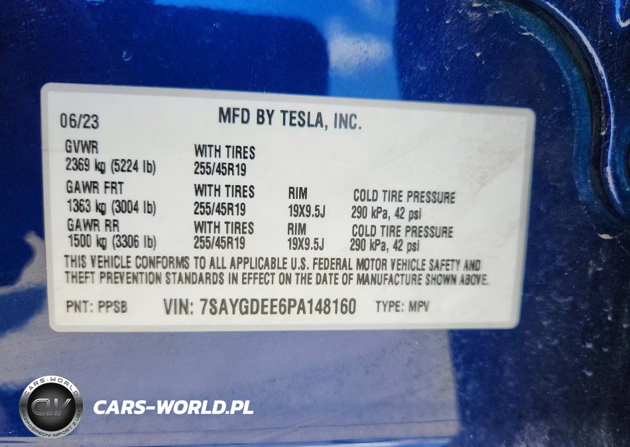 2023 Tesla Model Y VIN:7SAYGDEE6PA148160 - 12
