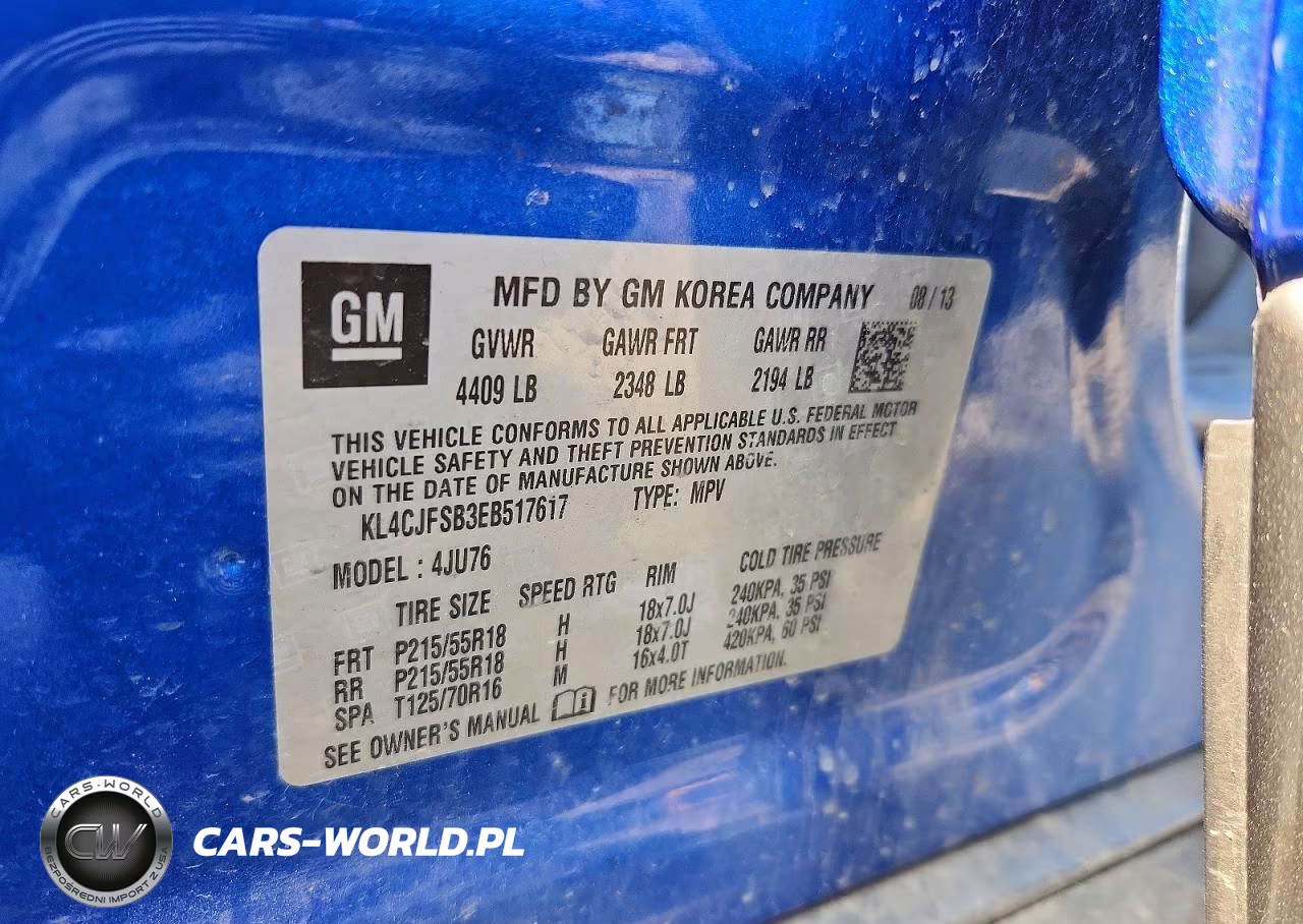 2014 Buick Encore Convenience VIN:KL4CJFSB3EB517617 - 14