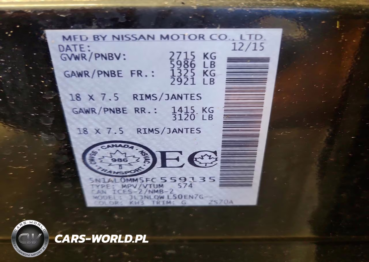 2015 Infiniti Qx60 Base VIN:5N1AL0MM5FC559135 - 13