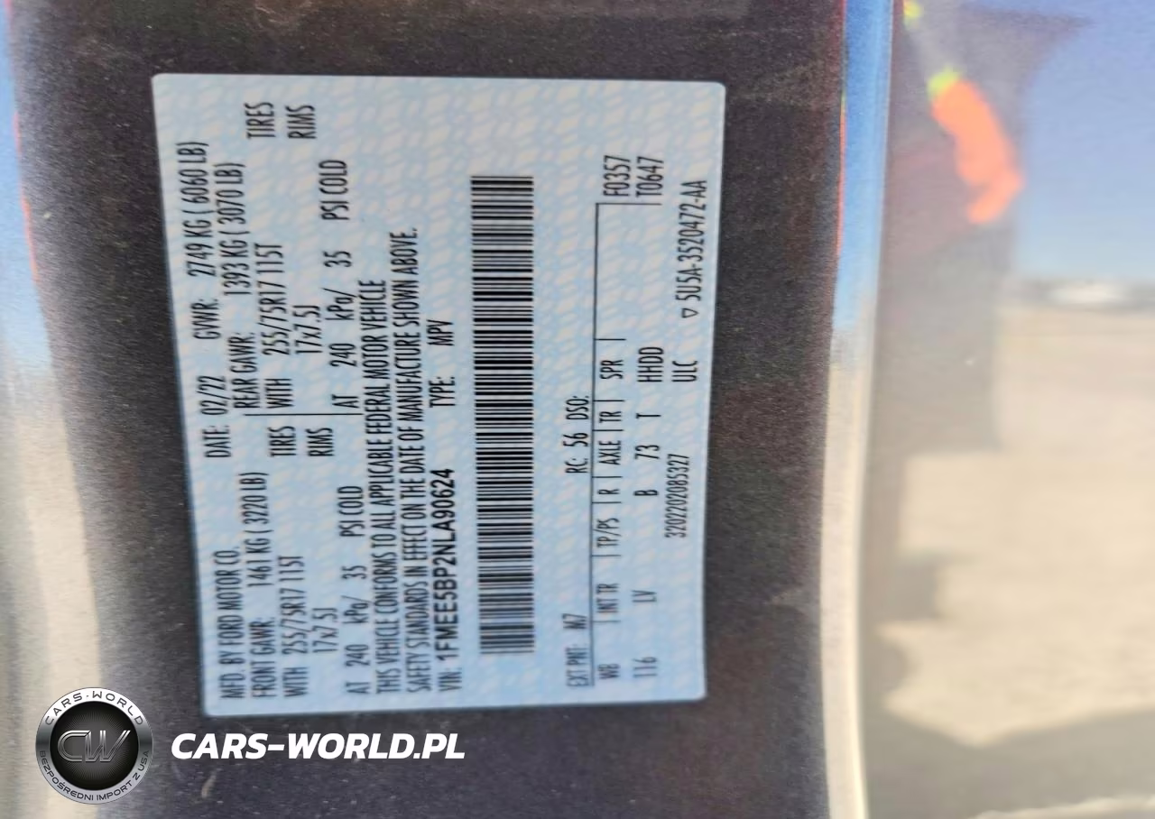 2022 Ford Bronco Base VIN:1FMEE5BP2NLA90624 - 12