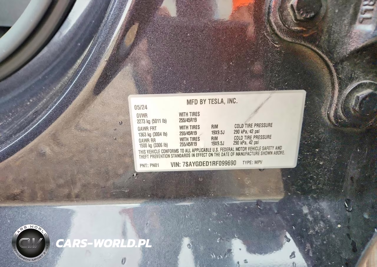2024 Tesla Model Y VIN:7SAYGDED1RF099690 - 14