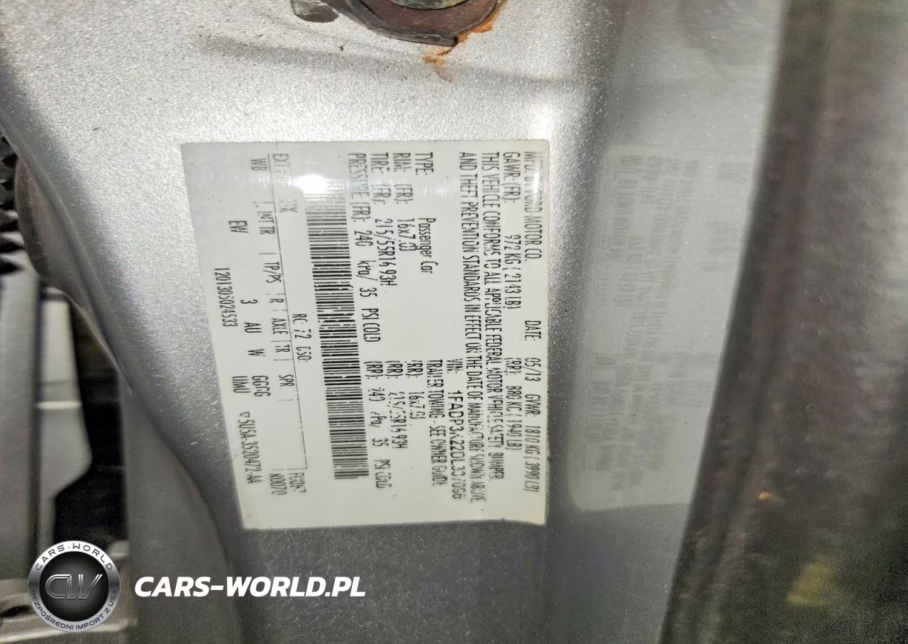 2013 Ford Focus VIN:1FADP3K22DL337096 - 12