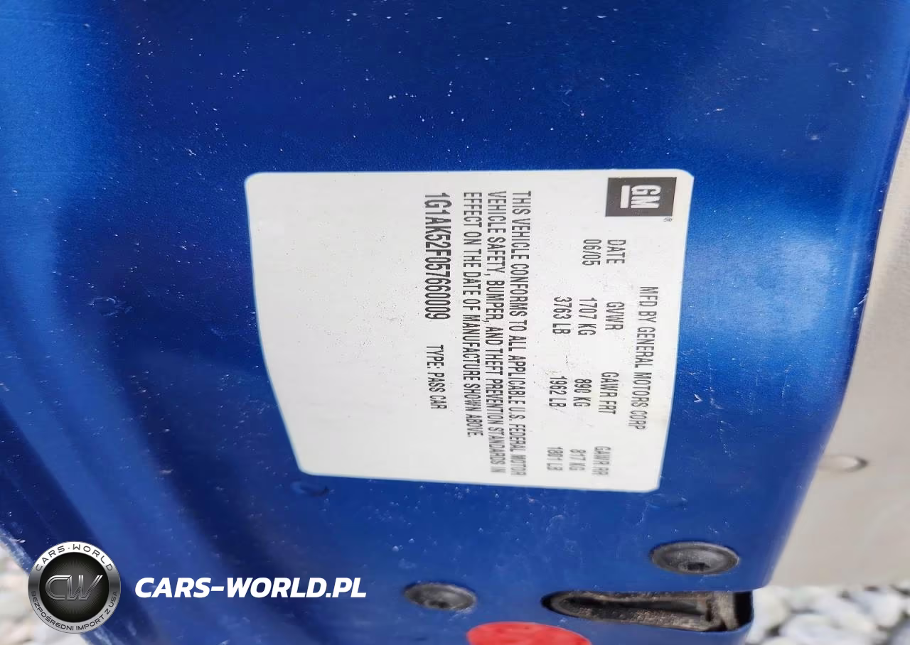 2005 Chevrolet Cobalt VIN:1G1AK52F057660009 - 12
