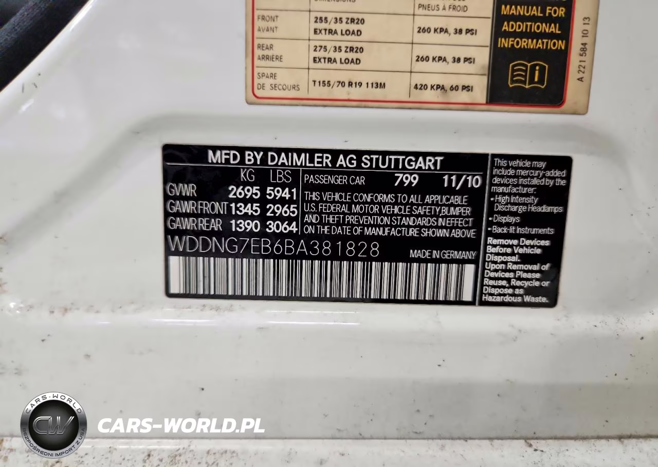 2011 Mercedes-Benz S 63 Amg VIN:WDDNG7EB6BA381828 - 12