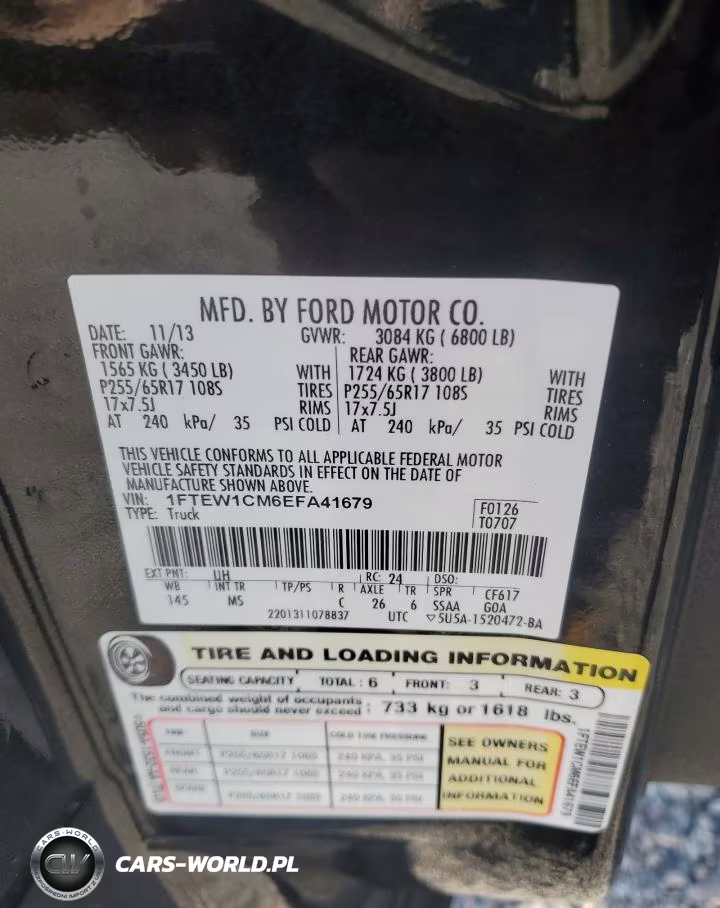 2014 Ford F150 Supercrew VIN:1FTEW1CM6EFA41679 - 12
