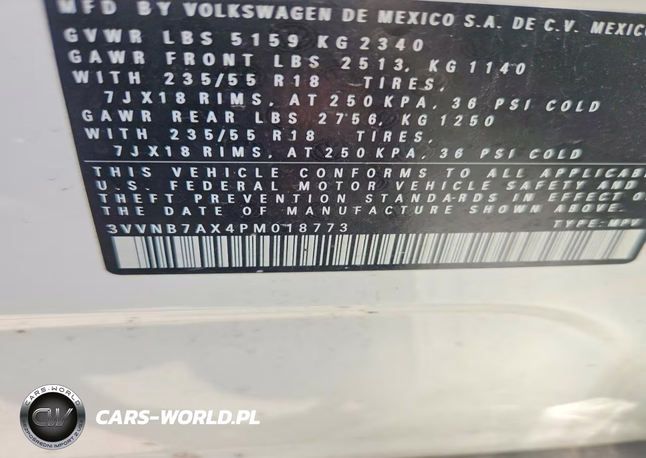 2023 Volkswagen Tiguan Se VIN:3VVNB7AX4PM018773 - 13