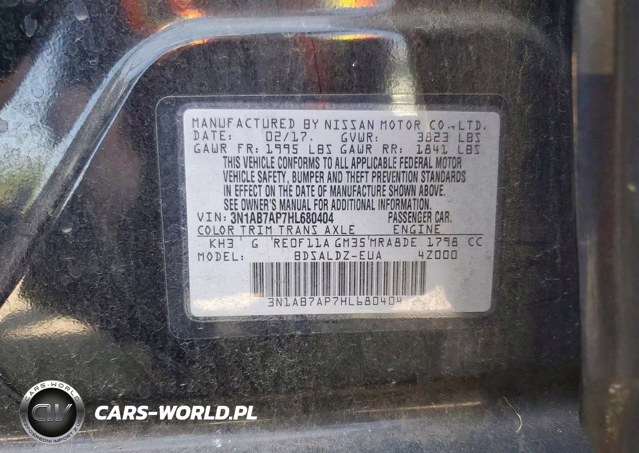 2017 Nissan Sentra Sv VIN:3N1AB7AP7HL680404 - 12