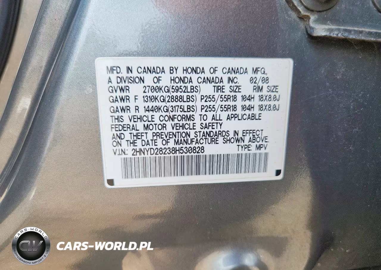 2008 Acura Mdx VIN:2HNYD28238H530828 - 12