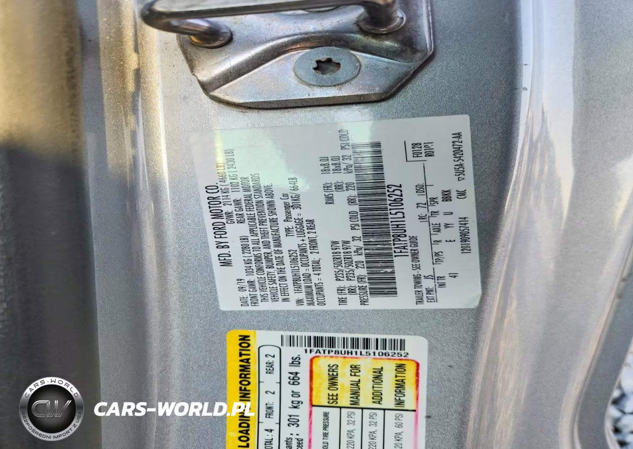 2020 Ford Mustang VIN:1FATP8UH1L5106252 - 12