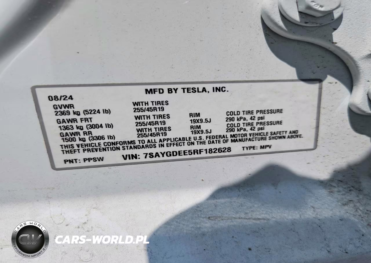 2024 Tesla Model Y VIN:7SAYGDEE5RF182628 - 14