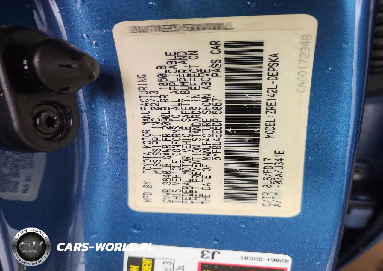 2013 Toyota Corolla S VIN:5YFBU4EE6DP158671 - 12