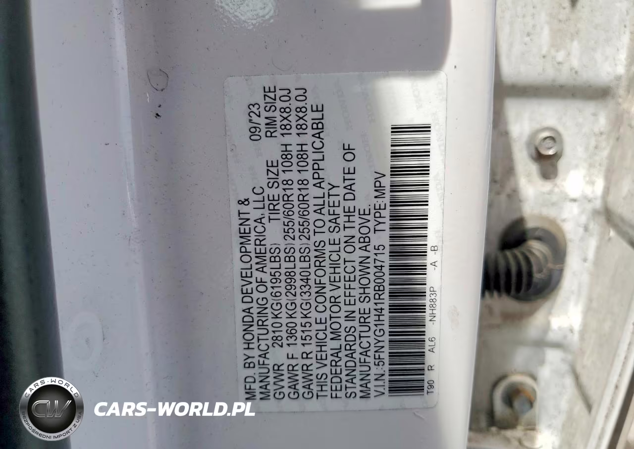 2024 Honda Pilot Exl VIN:5FNYG1H41RB004715 - 14