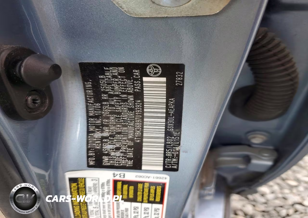 2007 Toyota Avalon Limited VIN:4T1BK36B97U193924 - 12