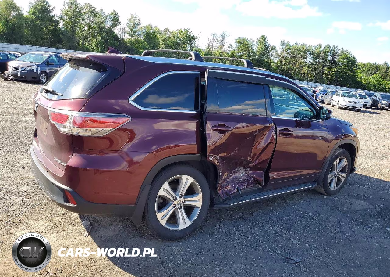 2015 Toyota Highlander Limited VIN:5TDDKRFHXFS201214 - 3