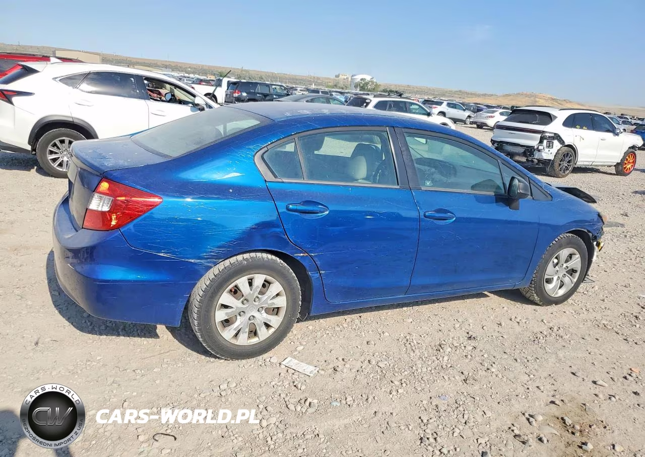 2012 Honda Civic Lx VIN:2HGFB2F50CH539593 - 3