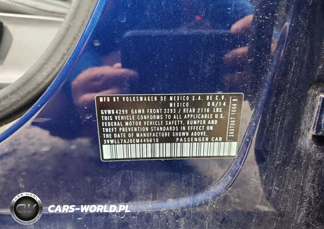 2014 Volkswagen Jetta Tdi VIN:3VWLL7AJ0EM445618 - 12