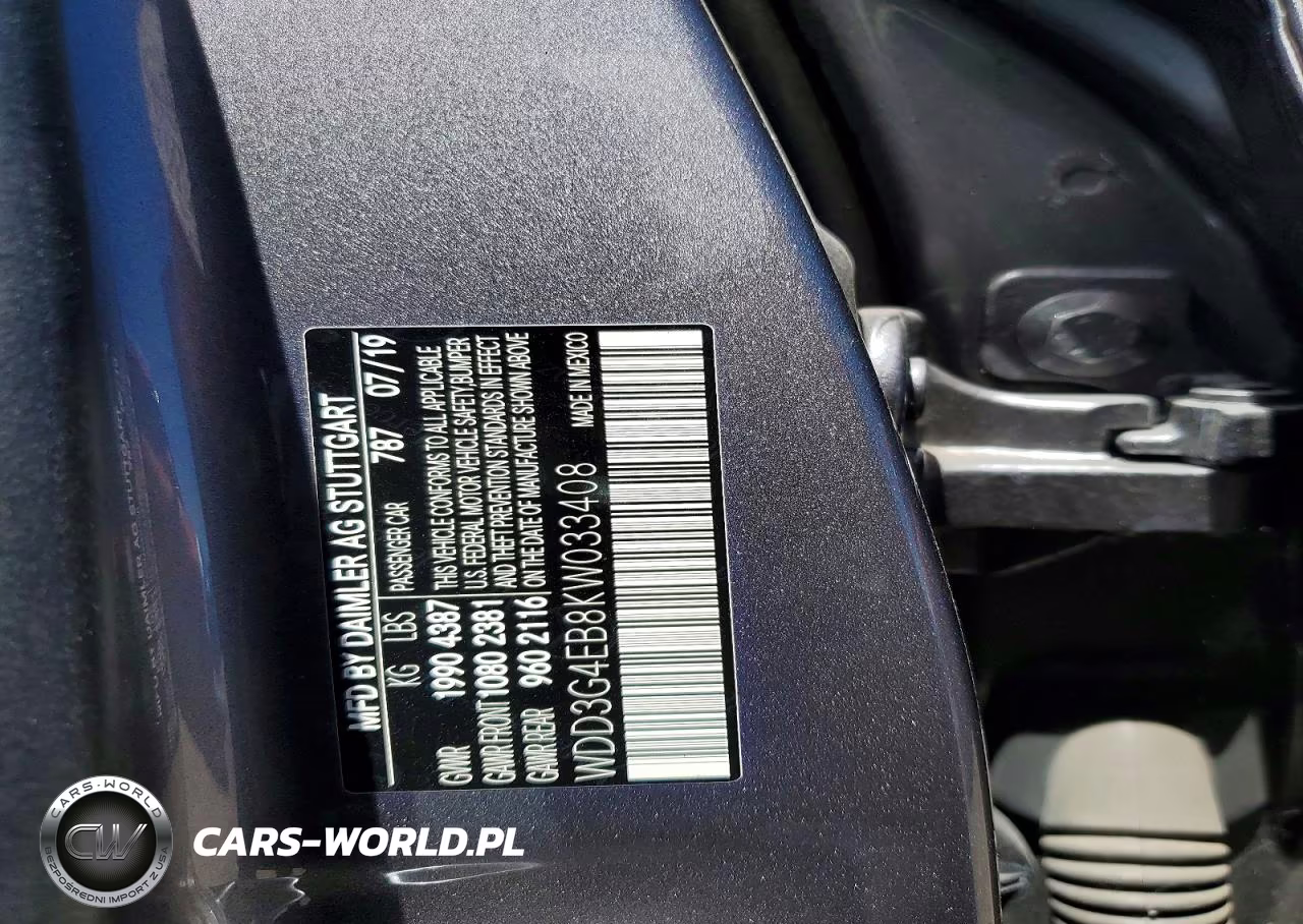 2019 Mercedes-Benz A 220 VIN:WDD3G4EB8KW033408 - 12