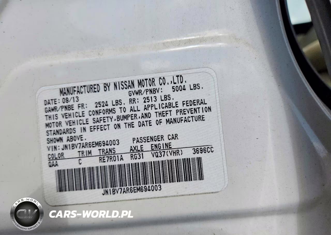 2014 Infiniti Q50 Premium VIN:JN1BV7AR6EM694003 - 12