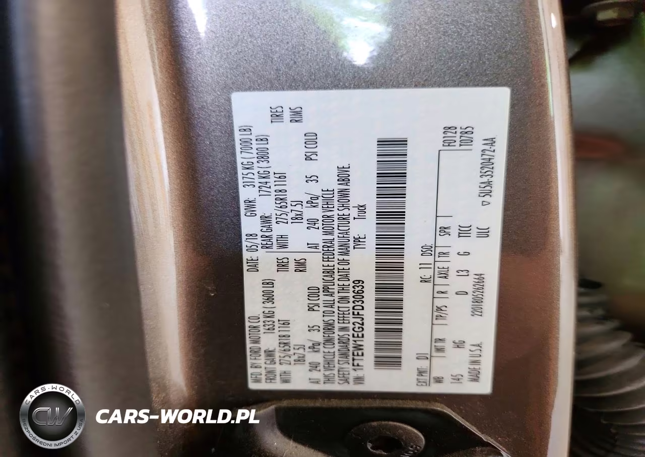 2018 Ford F150 Supercrew VIN:1FTEW1EG2JFD30639 - 12