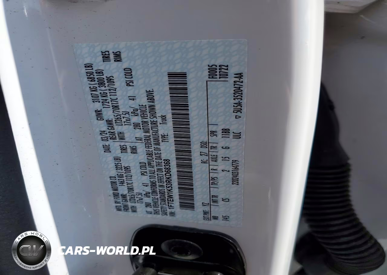 2024 Ford F150 Xl VIN:1FTEW1K53RKD68368 - 12