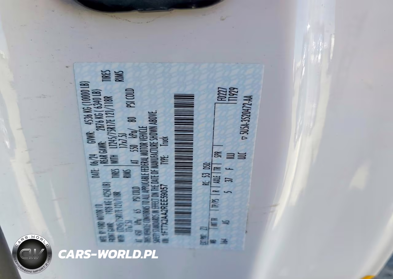 2024 Ford F250 Super Duty VIN:1FT7X2AA2REE59057 - 13