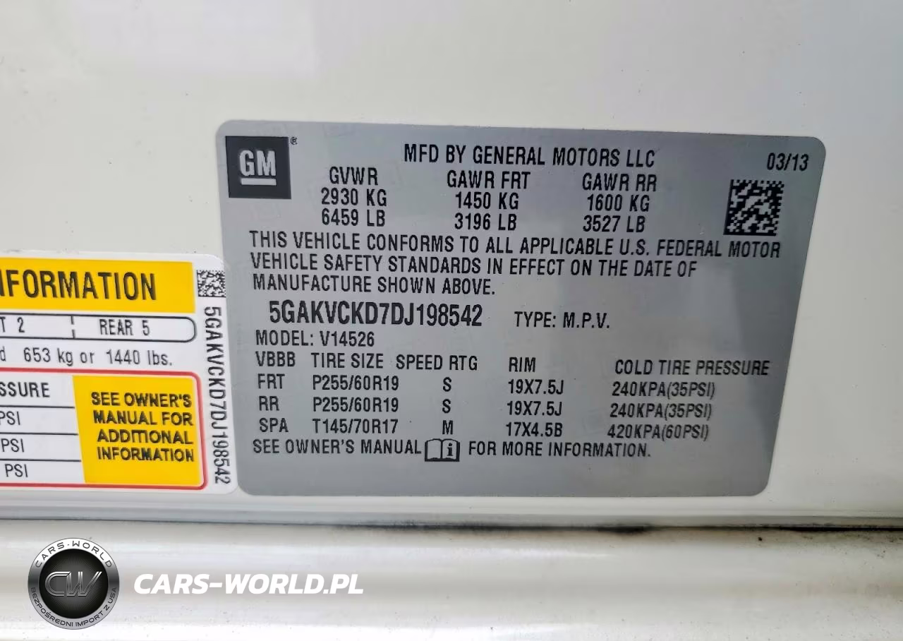 2013 Buick Enclave VIN:5GAKVCKD7DJ198542 - 13
