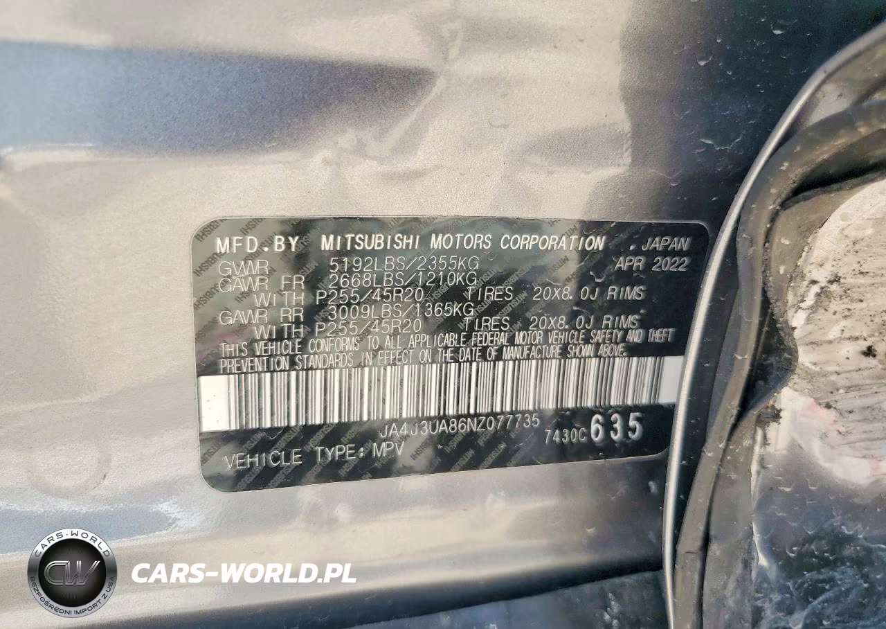 2022 Mitsubishi Outlander Se VIN:JA4J3UA86NZ077735 - 13