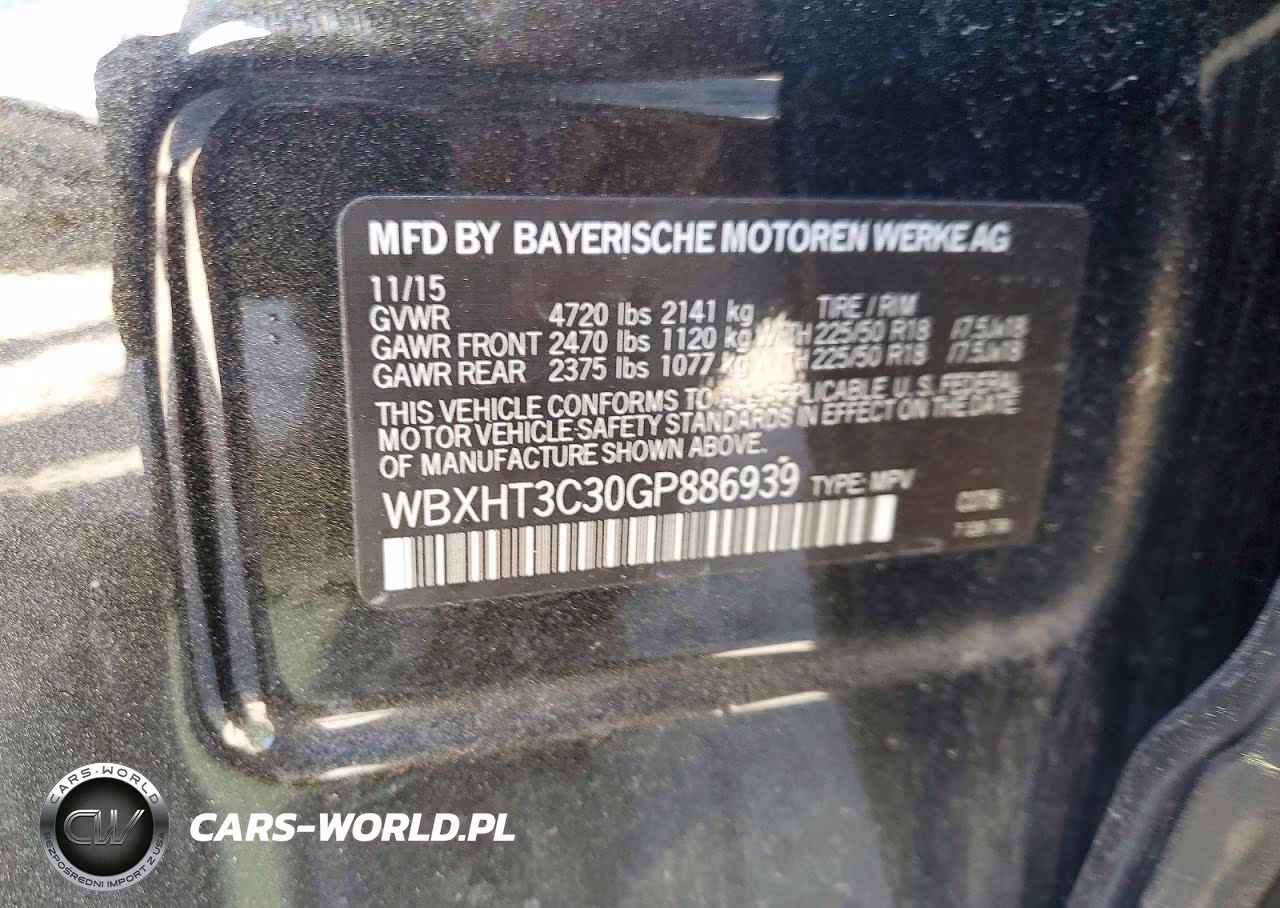 2016 BMW X1 xDrive28I VIN:WBXHT3C30GP886939 - 14