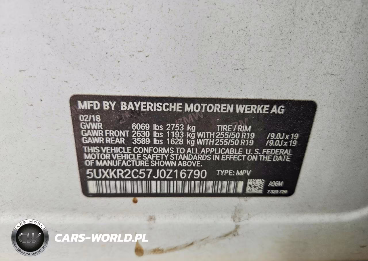 2018 BMW X5 Sdrive35I VIN:5UXKR2C57J0Z16790 - 12