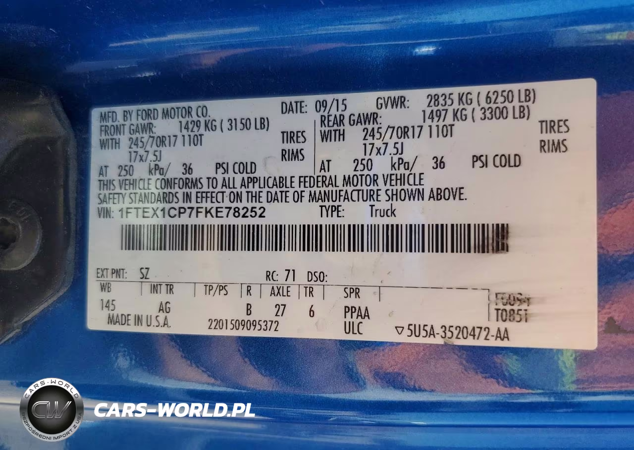 2015 Ford F150 Super Cab VIN:1FTEX1CP7FKE78252 - 12