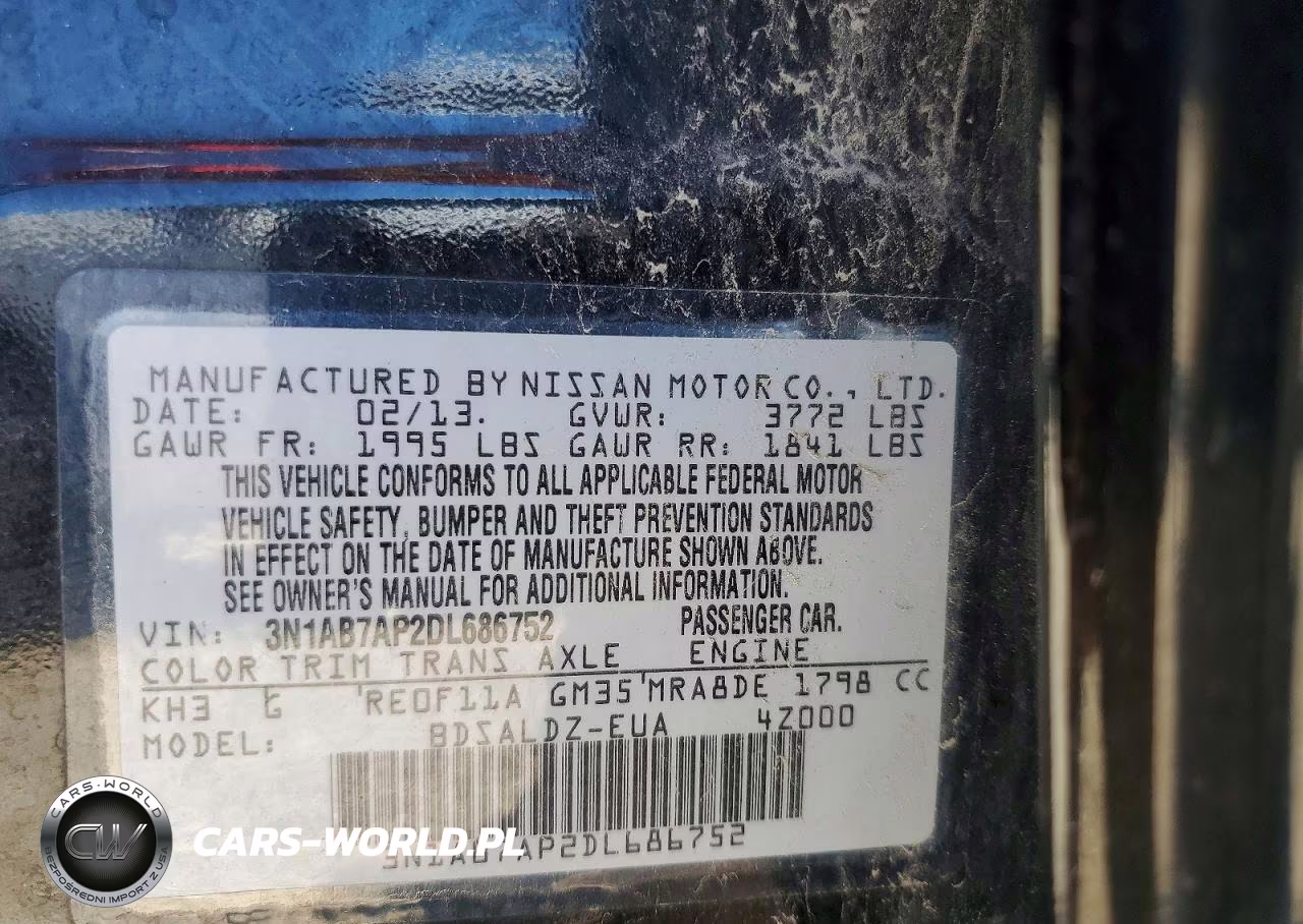2013 Nissan Sentra S VIN:3N1AB7AP2DL686752 - 12