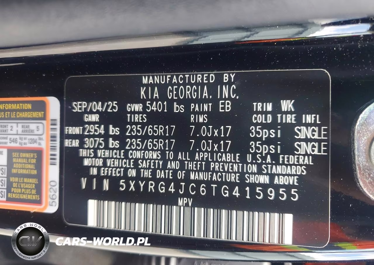 2026 Kia Sorento Lx VIN:5XYRG4JC6TG415955 - 13