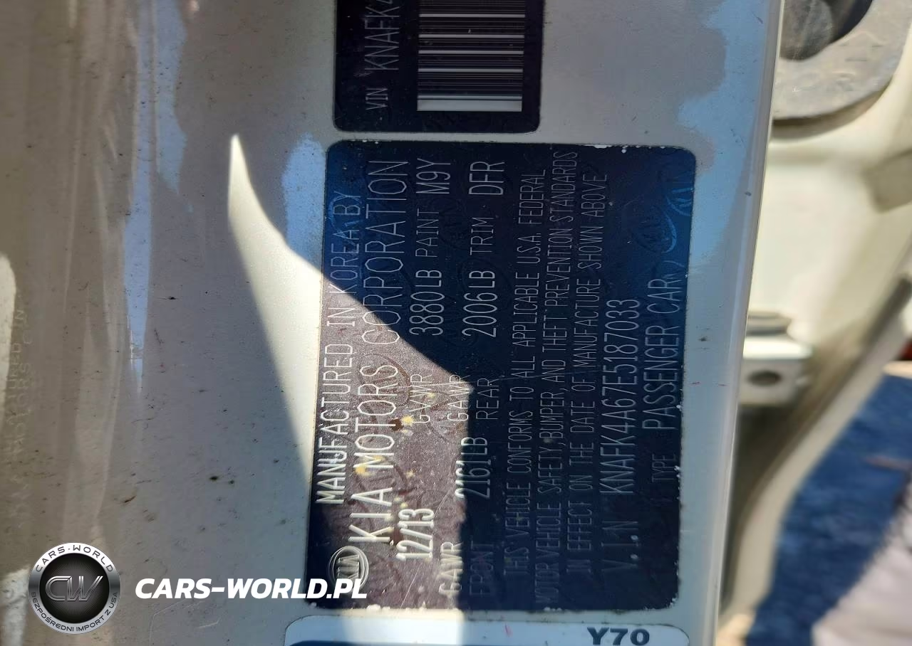 2014 Kia Forte Lx VIN:KNAFK4A67E5187033 - 12