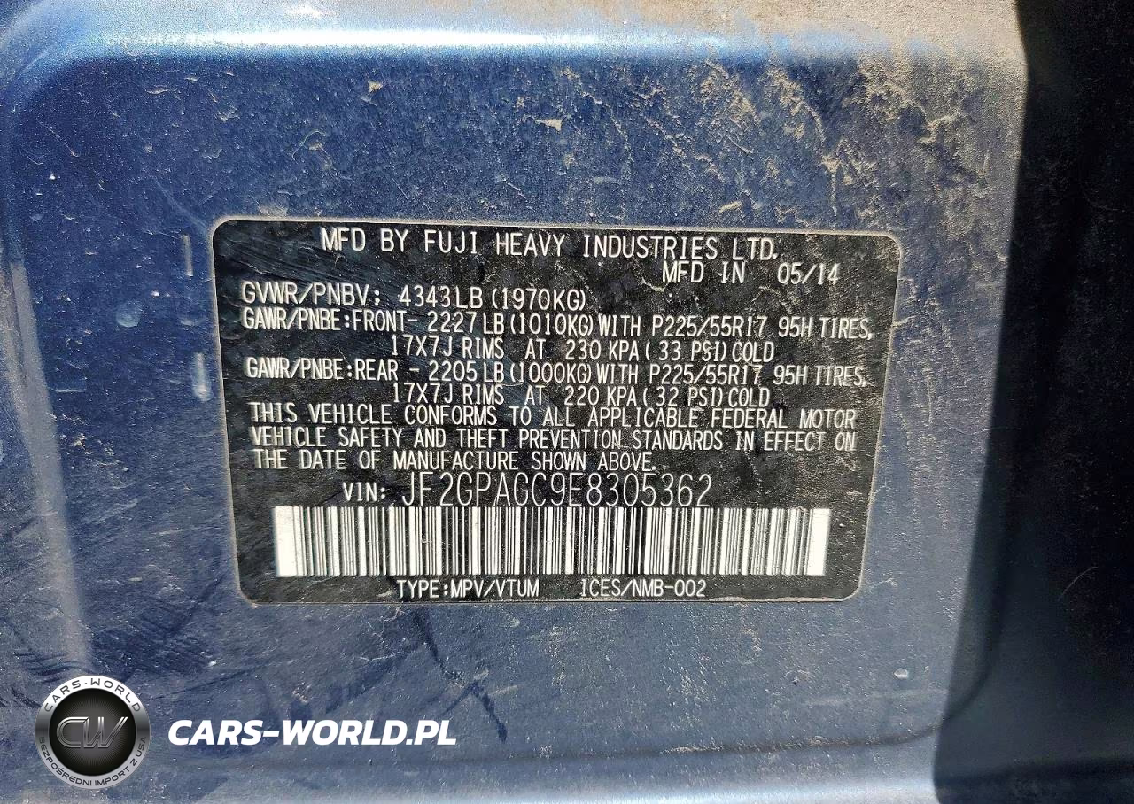 2014 Subaru Xv Crosstrek 2.0 Limited VIN:JF2GPAGC9E8305362 - 14