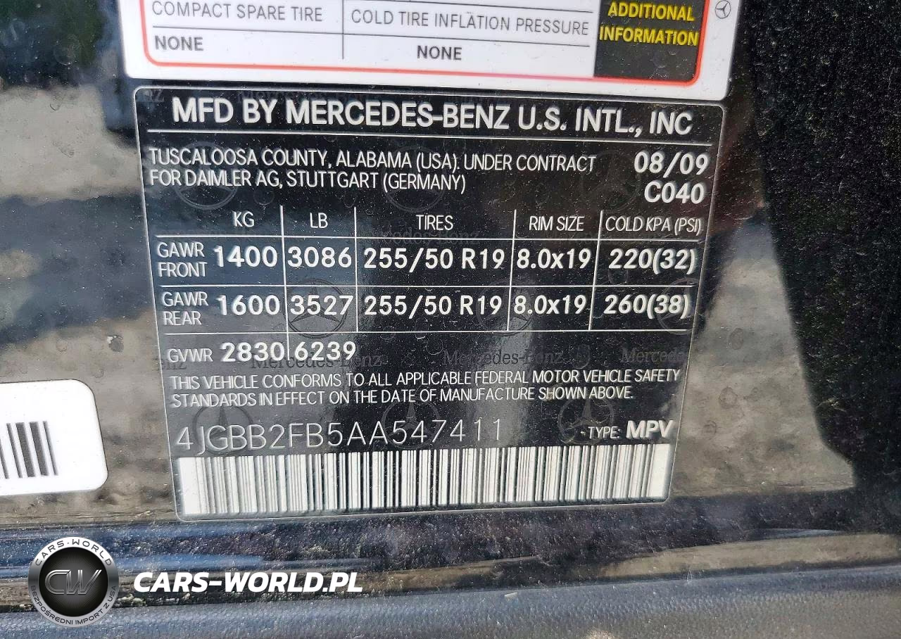 2010 Mercedes-Benz Ml 350 Bluetec VIN:4JGBB2FB5AA547411 - 13