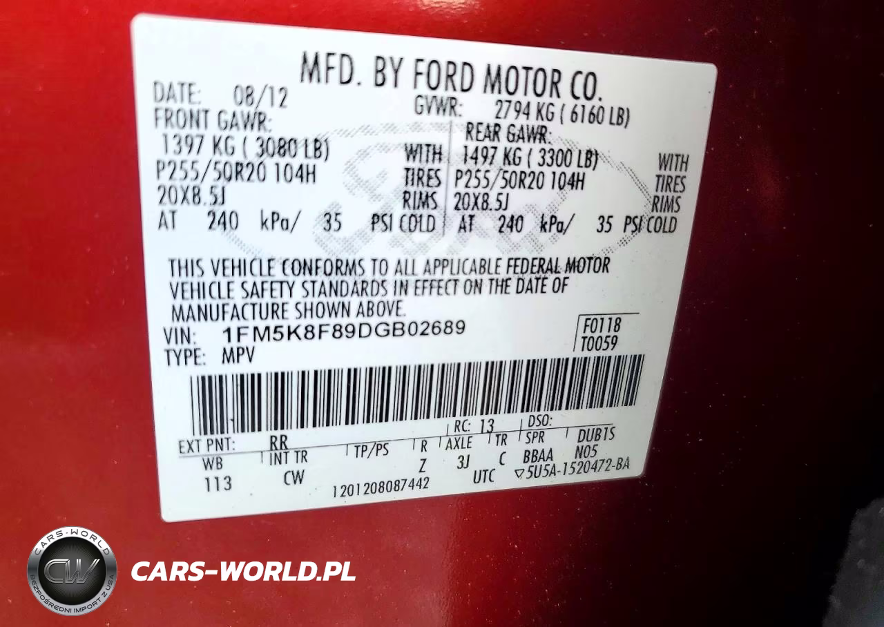 2013 Ford Explorer Limited VIN:1FM5K8F89DGB02689 - 13