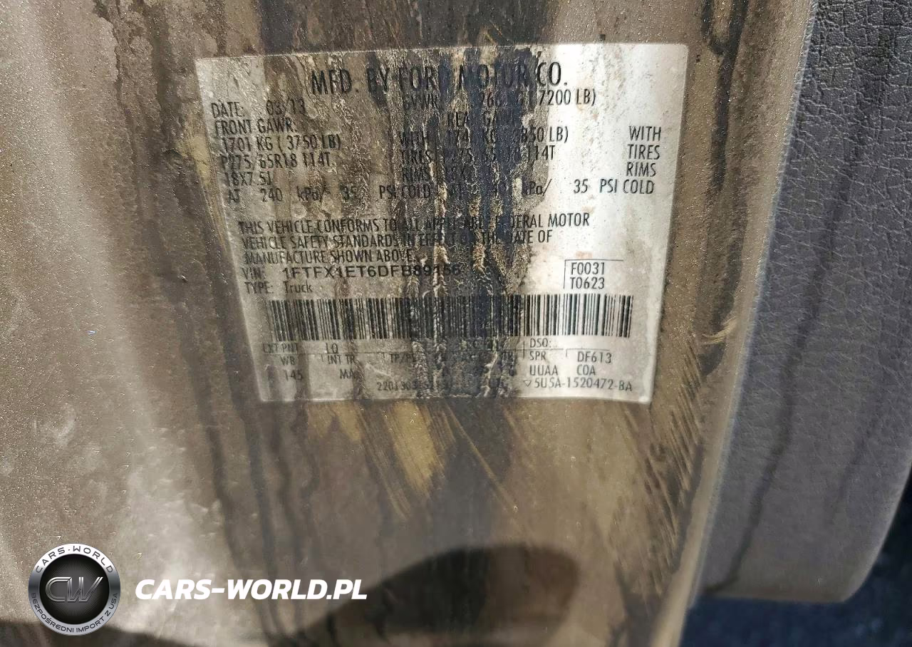 2013 Ford F150 Super Cab VIN:1FTFX1ET6DFB89156 - 12