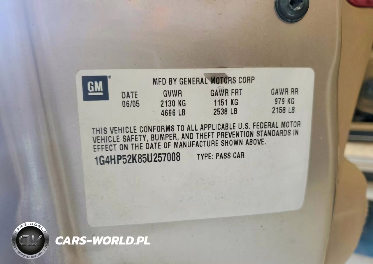 2005 Buic Lasabre VIN:1G4HP52K85U257008 - 12