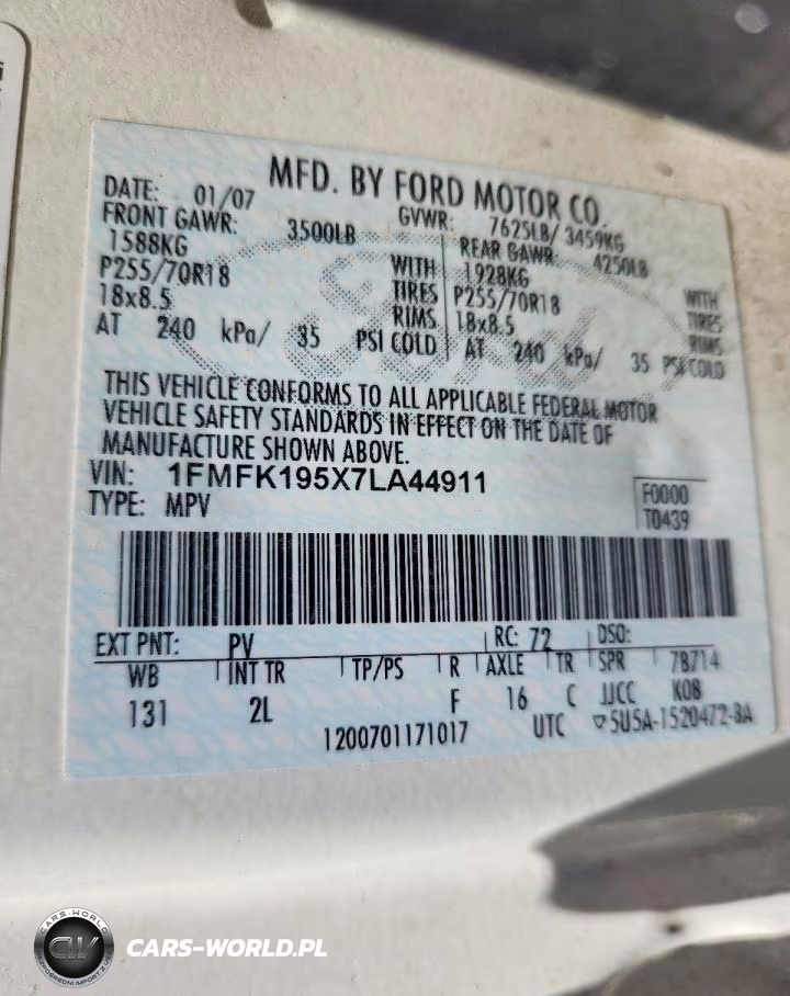 2007 Ford Expedition El Limited VIN:1FMFK195X7LA44911 - 14